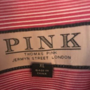 WOW!! THOMAS PINK LONG SLEEVE SPORT SHIRT IN PRISTINE CONDITION